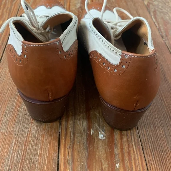 Ralph Lauren luggage Spectator Wingtip Shoes 7B - Picture 7 of 11